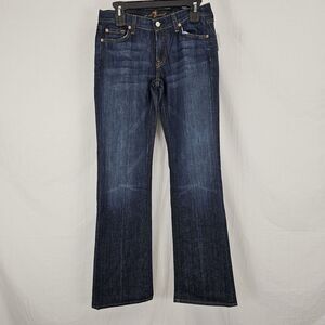 7 FOR ALL MANKIND Bootcut Jeans U075080U New York Dark SIZE 28 34" Inseam